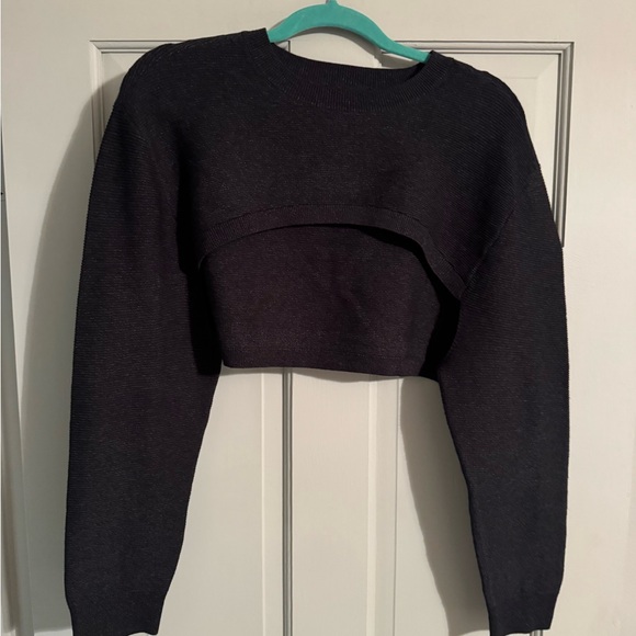 Line & Dot Sweaters - Line & Dot Charcoal shrug